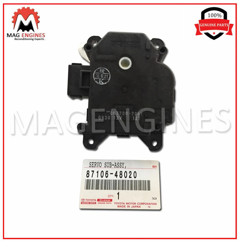 87106-48020 GENUINO OEM SERVO SUBCONJUNTO AMORTIGUADOR (PARA MEZCLA DE AIRE) 8710648020 Foto 3 de 4