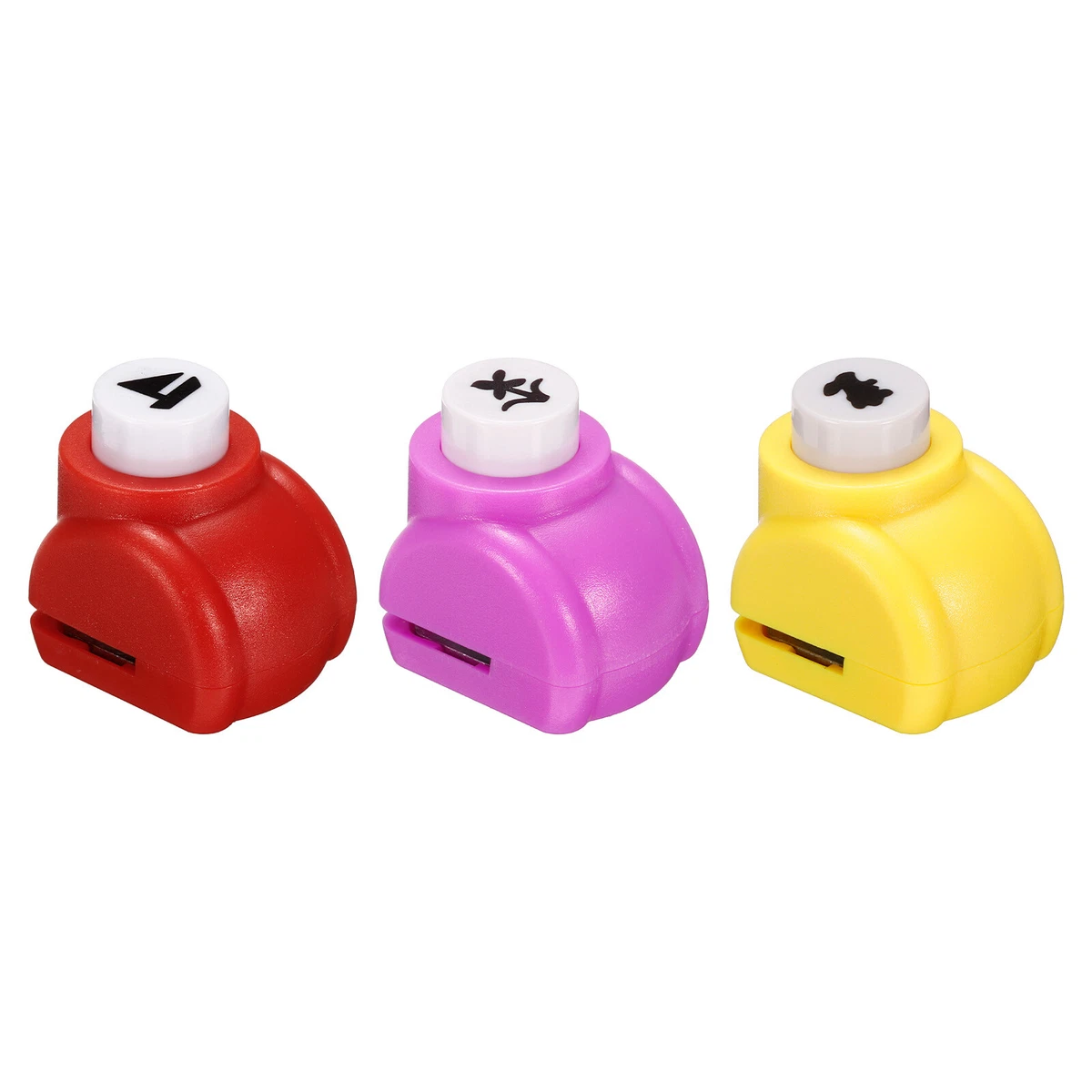 Paper Punch Shapes Mini Hole Puncher for DIY Craft Cards Boat Flower Rabbit  3pcs