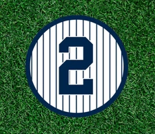 Yankees Derek Jeter #2 100% waterproof vinyl sticker decal - several sizes