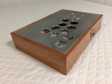 Sega Style Fight Stick Case   Cherry Wood & A...