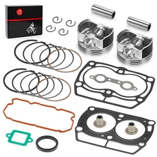 Top End Cylinder Head Gasket Kit w/ 80mm Piston Rings For Polaris Ranger RZR 800