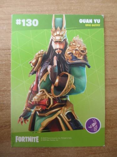 2020 Panini FORTNITE Epic Games Card / #130 GUAN YU