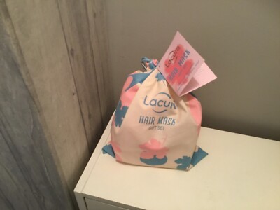 Lacura Haarmaske Geschenkset - Haarmaske/Entwirren Haarbürste/Haartuch Halstuch
