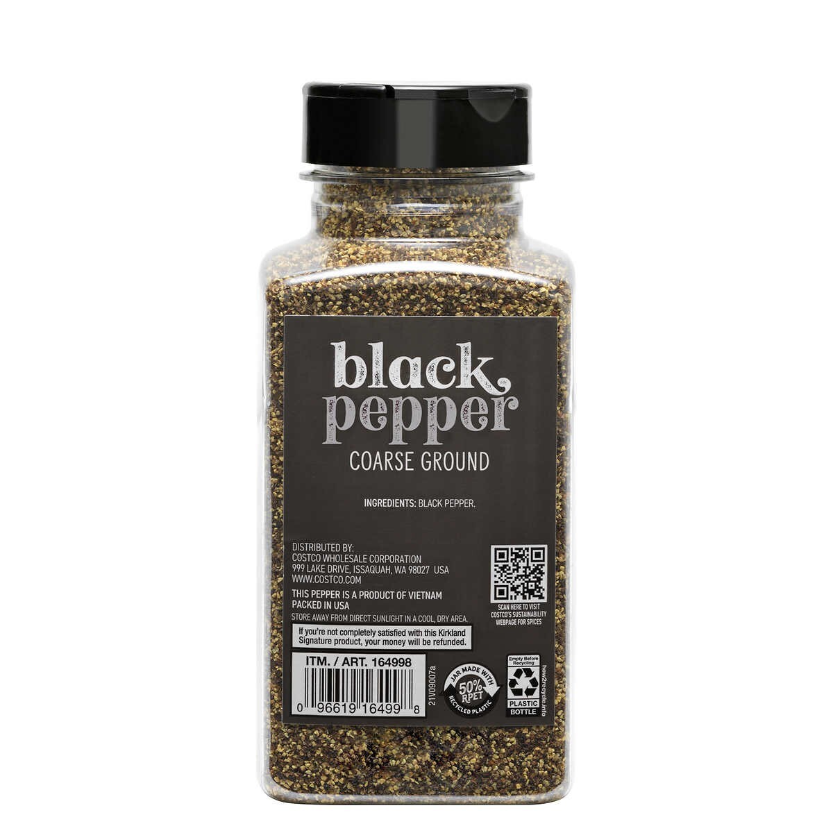 Kirkland Signature Coarse Ground Black Pepper 12.7 oz FREE SHIPPING