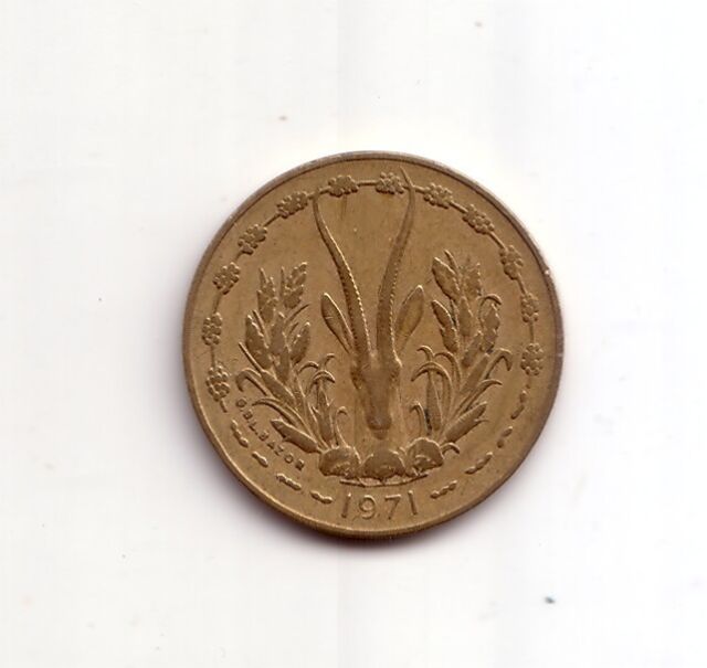 Africa dell'Ovest 10 francs 1971 BB (m1180)