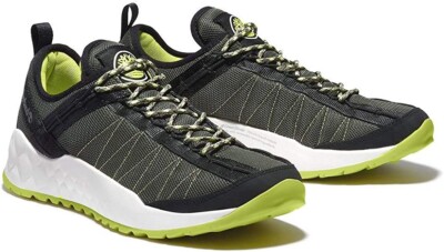 Timberland Mens Solar Wave Low-Top Sneak Dark Green Mesh
