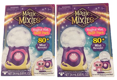 Magic Mixies Crystal Ball Mist Refill Pack 80+ Mist Reveals! 2 Refills NIB