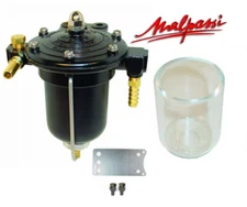 MALPASSI FILTER KING V8 CARBURETTOR FUEL PRESSURE REGULATOR + 10mm TAILS + GLASS