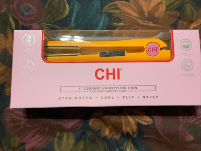 chi 1  ceramic hairstyling iron Orange Crush New In Box