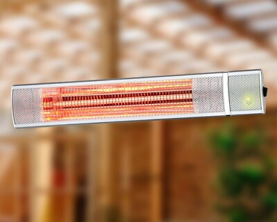 Kiasa 2000 W elektrische Infrarot-Terrassenheizung - Garten Außen - Wand-/Deckenhalterung 