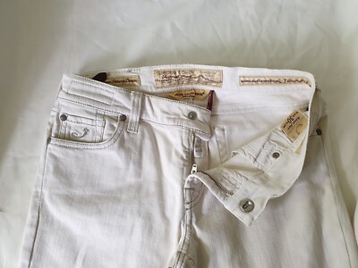 Jeans Jacob Cohen 30 Gr. W30 Weiß Bundweite 76 cm Zustand TOP