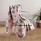 Indian Quilted Blanket Leopard Print Decor Cotton Kantha Quilt Sofa Bed Throw
