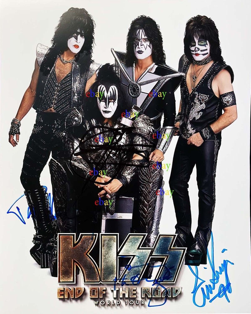Kiss Band Autographed  signed 8x10 Photo Reprint