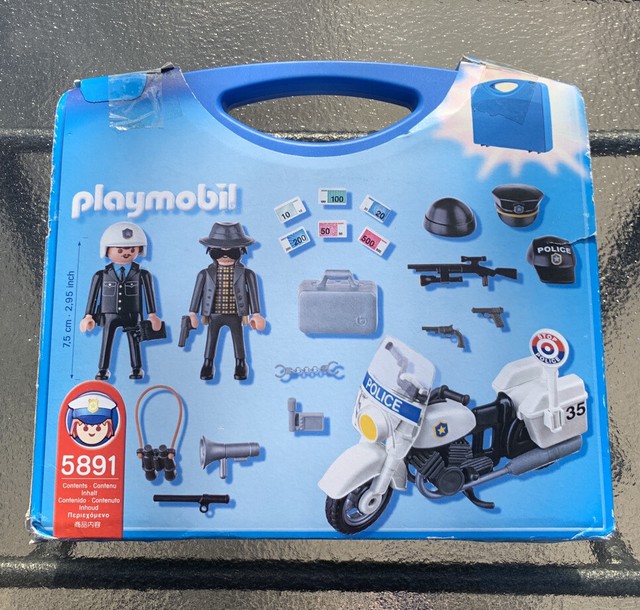 playmobil police carry case