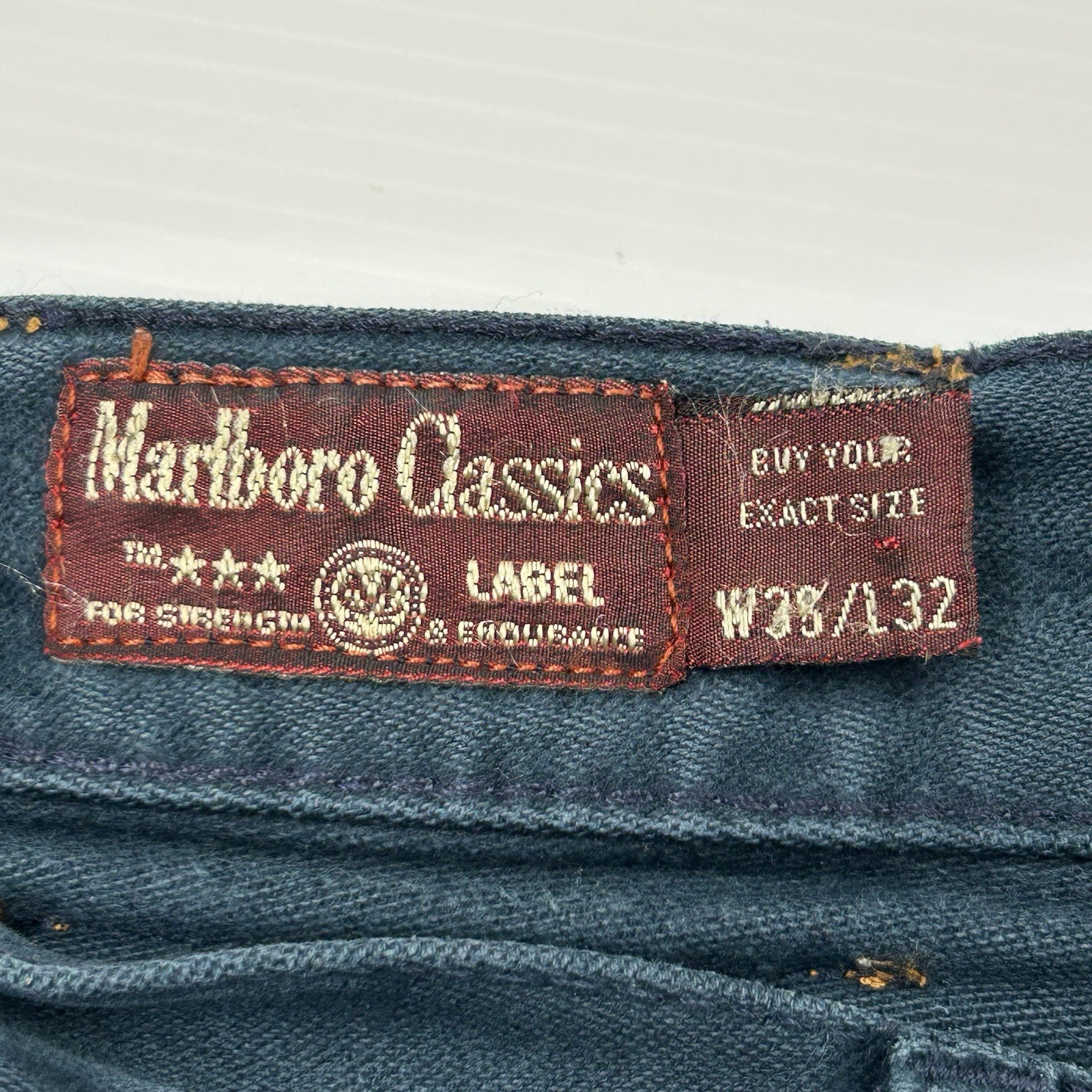 Marlboro Classics Jeans W36 L32 Navy Mens Straight Denim MCS image 5