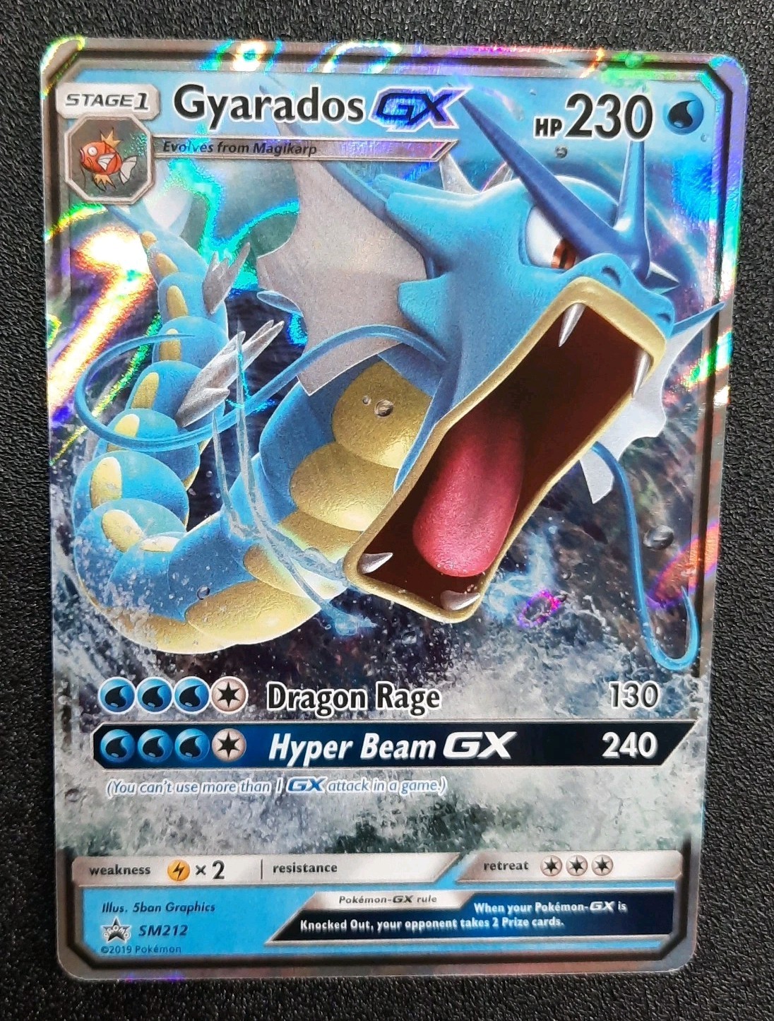 Pokemon TCG Gyarados GX Holo Black Star Promo 2019 English Near Mint SM212