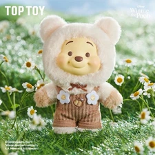TOPTOY Winnie the Pooh Candy Bear Plush Blind Box Figure Confirmed Almond Cream