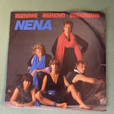 Single Schallplatte 7 Zoll Vinyl 80er Jahre Nena Irgendwie Irgendwo Irgendwann
