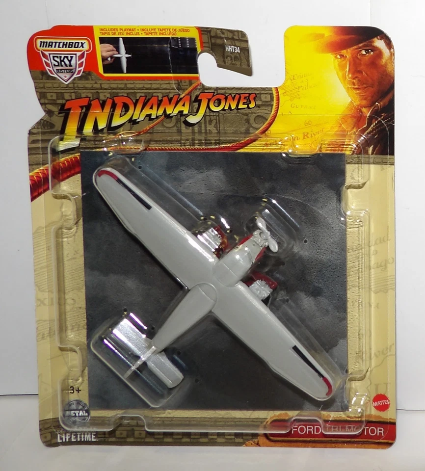 Matchbox Sky Busters #24/32  ~ FORD TRI-MOTOR ~  Indiana Jones Diecast 2024 NEW - Image 2 of 4