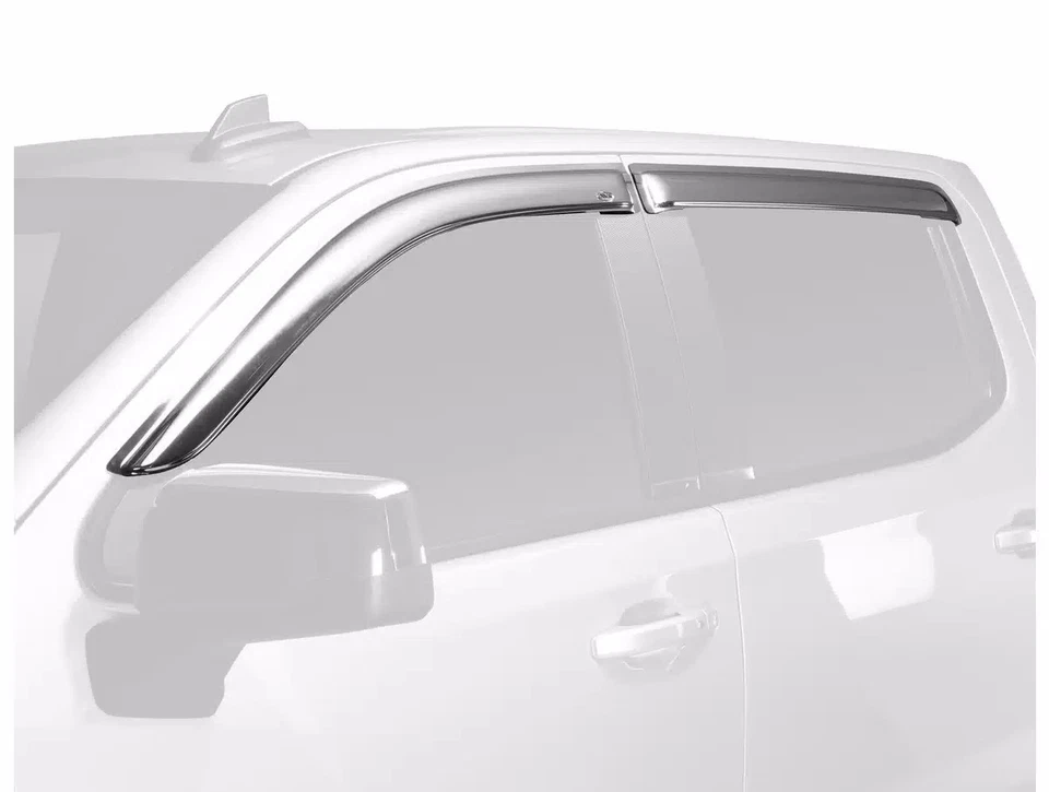 AVS Outside Mount Ventshade Chrome Vent Visors 4 Pc Set For 2018-2023 GMC Acadia Foto 3 de 4