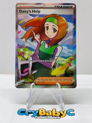 Pokemon Daisy's Help 195/165 151 Scarlet & Violet Ultra Rare Full Art Trainer