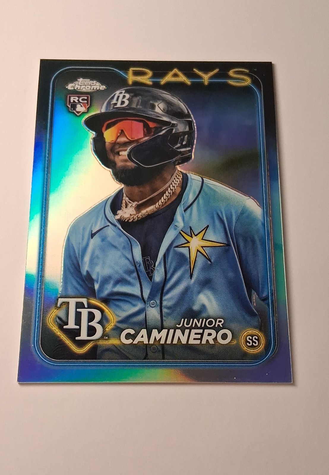 2024 Topps Chrome - Image Variation Junior Caminero #213 Wearing Sunglasses (RC)