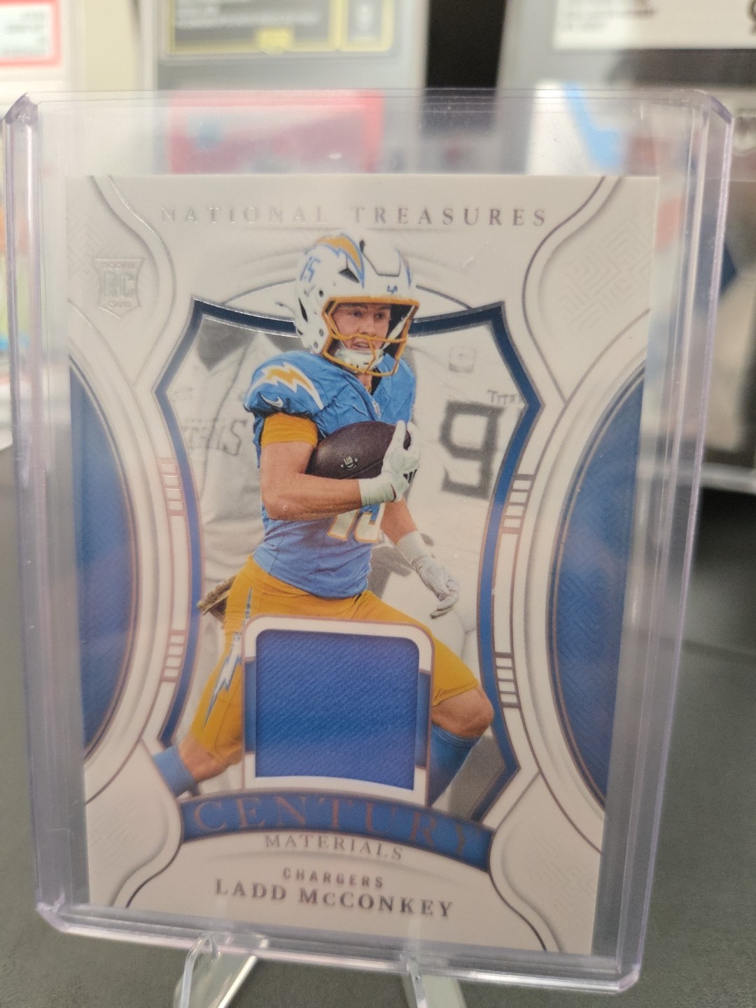 2024 National Treasures LADD MCCONKEY Century Materials Rookie 13/99 RC Chargers