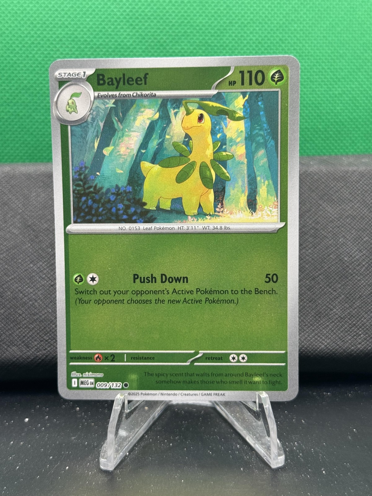 Bayleef #009/132 Reverse Holo ME01: Mega Evolution