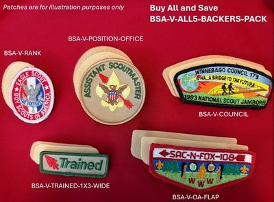 BSA | Scouting America, VELCRO  Brand, Patch Backers, Tan, Sew-On, Uniform