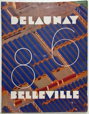 1931-1932 Delaunay Belleville 8 and 6 Sales Folder Poster - French Text