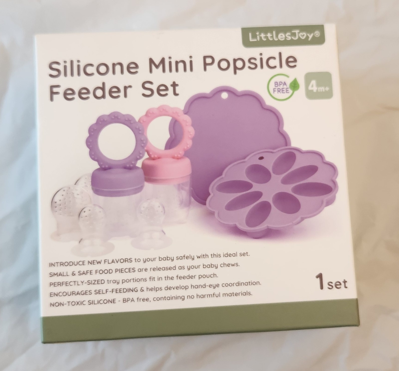 Juego de mini alimentador de paletas de silicona Littles Joy nuevo alimentador de alimentos para frutas