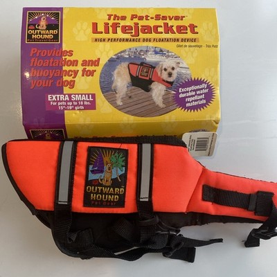 Outward Hound The Pet Saver Lifejacket Floatation Extra Small Dogs Bright Orange