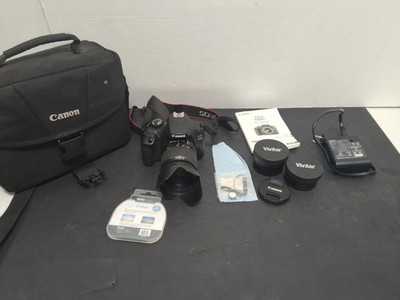 Canon EOS 1300D  W/ EFS 18-55mm Lens + Charger & Battery + Converter Lens