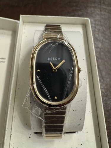 Breda “Jane” Stainless Steel And Metal Bracelet Watch 23mm. New In Box.