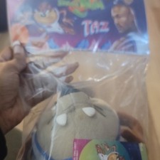 McDonald's Space Jam Taz Small Plush Stuffed Animal 1996 Ages 1-7 6-14 in