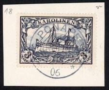 Deutsche Kolonien Karolinen, 1900, 18, Briefst&uuml;ck