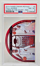 2019 Crown Royale Lord of Court REFRACTIVE PAUL GEORGE Card /49 PSA 8 NMMT Pop 1