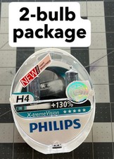 2- Bulb Pack Philips H4 X-treme Vision 130 12 V High Visibility Car Head Light 2- Bulb Pack Philips H4 X-treme Vision 130 12 V High Visibility Car Head Light