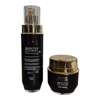 Active caviar drip Arbutin + Licorice Oil And Face Cream 
