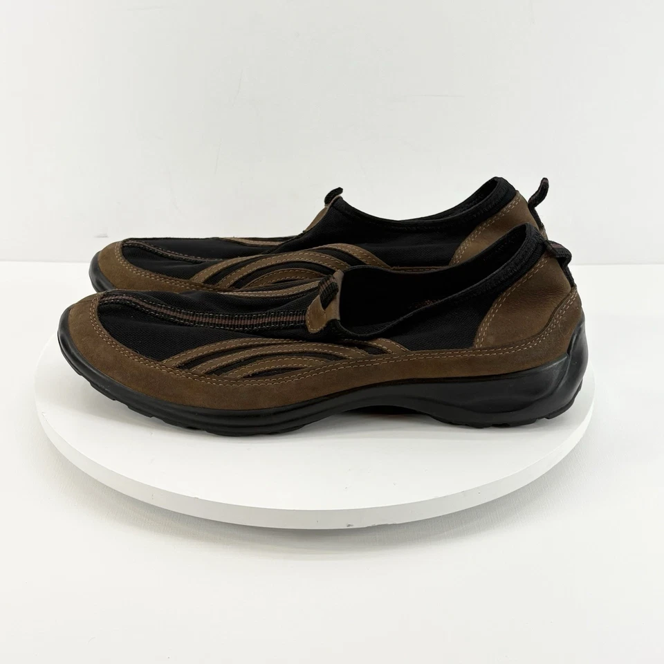 Fly Flot Anatómico Anti Choques Marrón Negro Cuero Malla Sin Cordones Para Mujer 8/EU 39 Foto 2 de 4