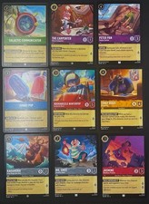Disney Lorcana Azurite Sea Card Lot - Jasmine Peter Pan 9 Cards No Repeats