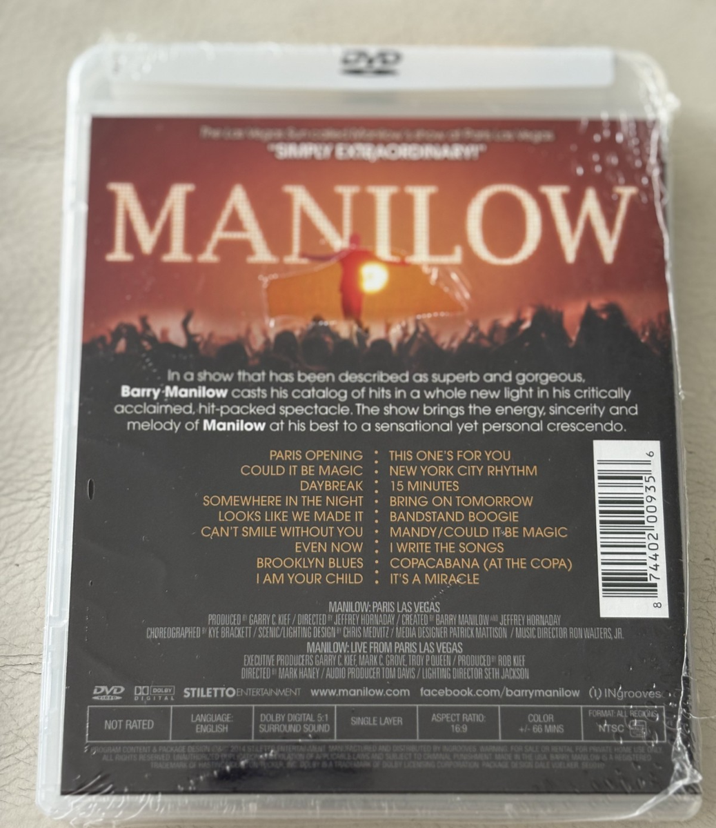 その他 Manilow Live from Paris Las Vegas [DVD] Barry Manilow: Manilow - Live from Paris Las Vegas (DVD, 2014) for