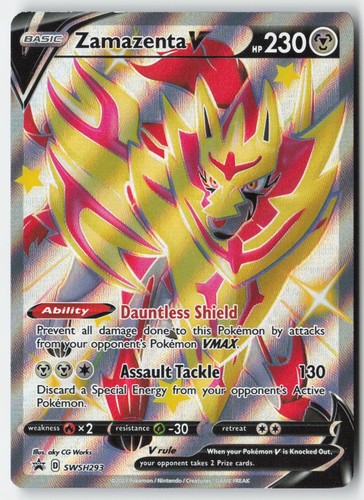Pokemon - Zamazenta V #SWSH293 Holo - SWSH Black Star Promos