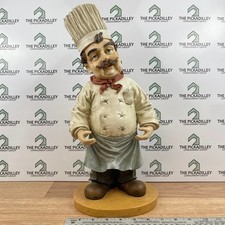 Vintage Style 18 Inch Italian Chef Figurine Kitchen Bistro Decor Statue Resin