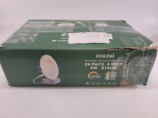 Zouzai Recessed LED Slim Panel Light 24 pack 4" 9W 810LM Dimmable 2700 - 5000K