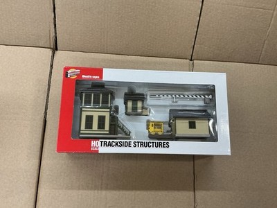 WALTHERS HO-SPUR GLEISSEITIGE STRUKTUREN GEBÄUDE SET FÜR EISENBAHNANLAGE!