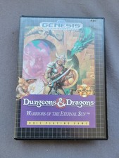 Dungeons & Dragons: Warriors of the Eternal Sun(Sega Genesis) CIB. Wear