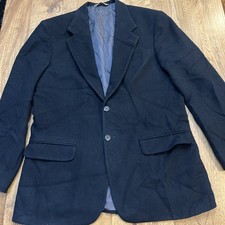 Eddie Bauer Black Camel Hair Blazer Sport Coat, Men's Size 40R VINTAGE