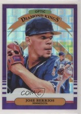 2019 Donruss Optic Diamond Kings Purple Pandora Prizm 12/99 Jose Berrios #7 rg2