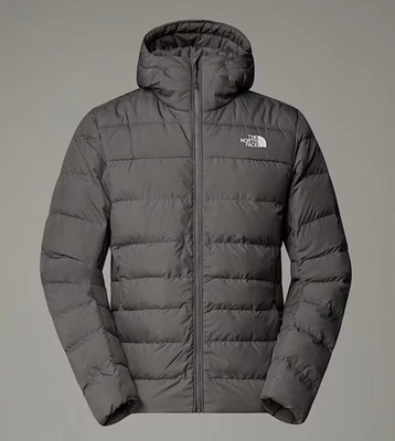 The North Face Aconcagua 3 gesteppte Herren Daunenjacke mit Kapuze grau Gr. S - Bild 1 von 2
